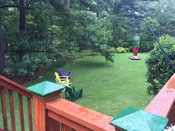 view from the back deck