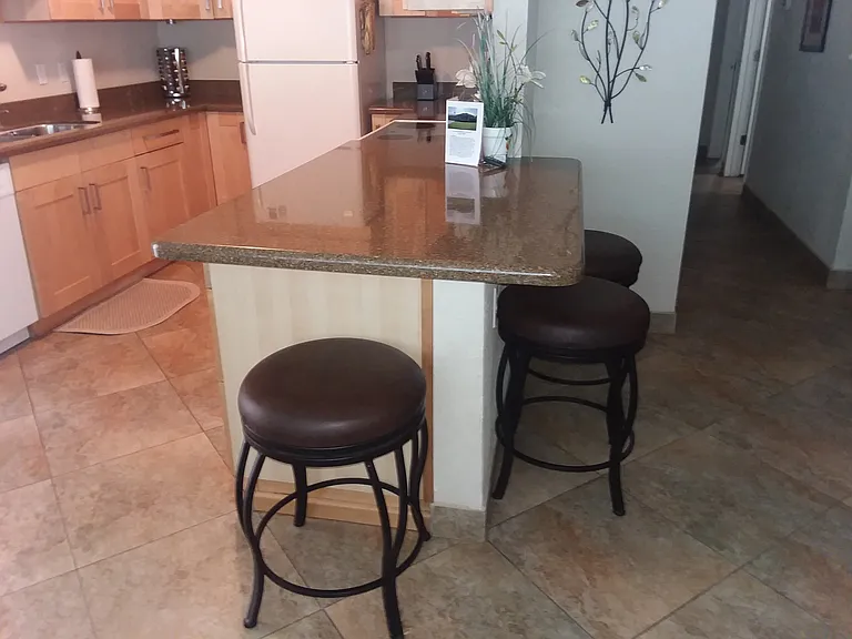 Kitchen and countertop.