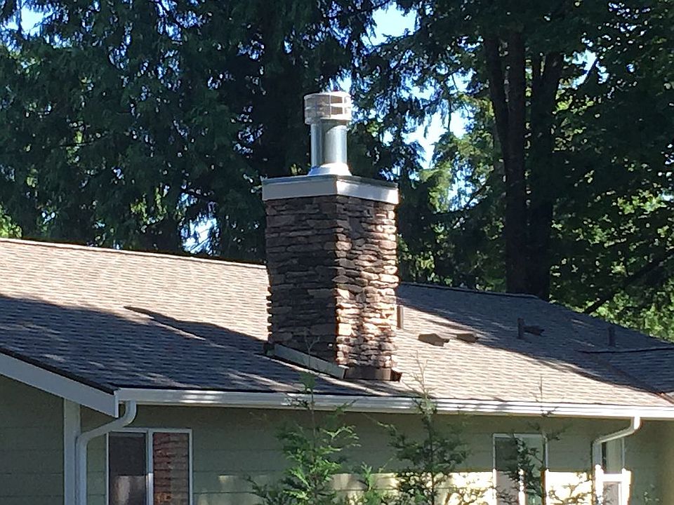 Stone detail on chimney