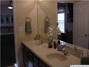 Master Bath - Marble Floos & Corian Counters
