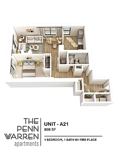 Floor plan 1 Bedroom
