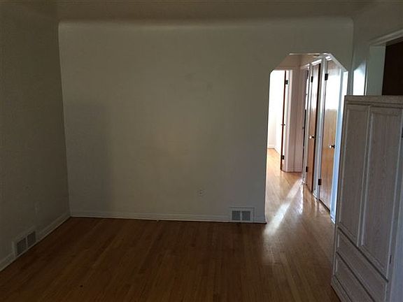 Living room with 2 closets