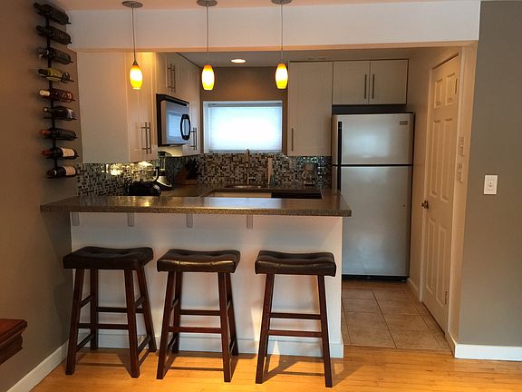 pendant lights over bar