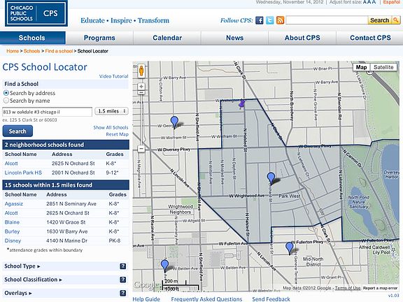CPS School Locator