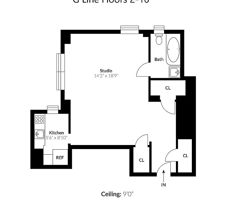2nd image of 1 University Pl APT 4G