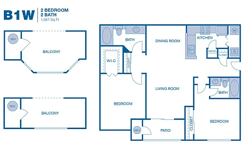 Floor plan B1W
