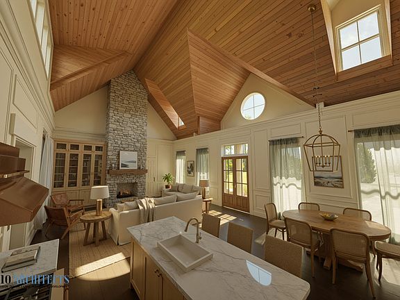 12ft vaulted ceiling s throughout