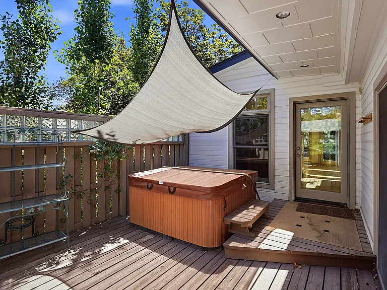 Your own backyard retreat_perfect for soaking beneath the stars after a hike, bike ride, or busy day.