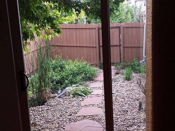 Small fenced in back yard