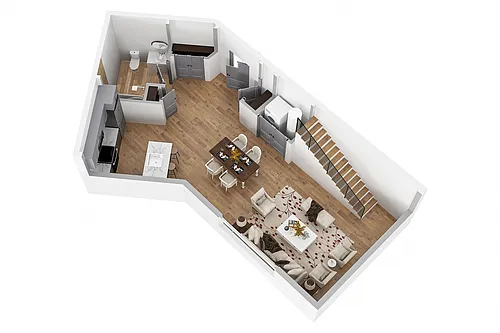 Floor plan 2B-2B