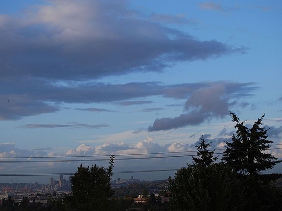 View of Seattle from back deck