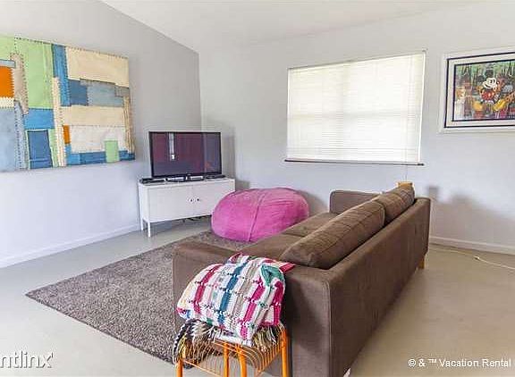 Veg out on the comfy couch in the living room