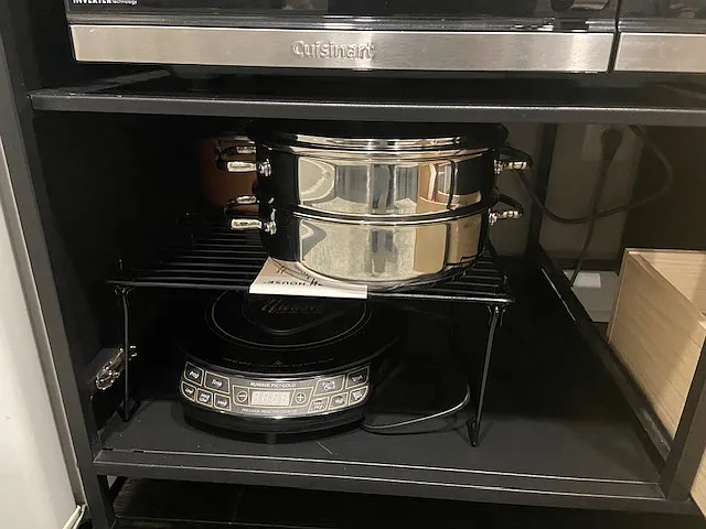 Nuwave induction cooktop and induction cookware for your use.