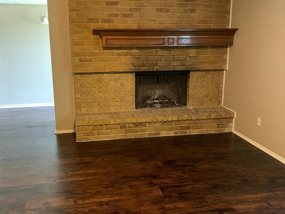 fireplace in living room, new flooring