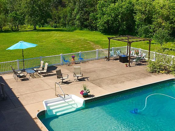 In ground pool and deck
