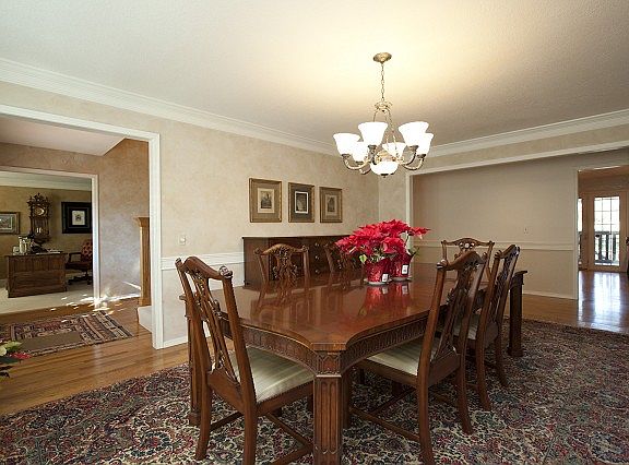 Elegant, spacious formal dining room