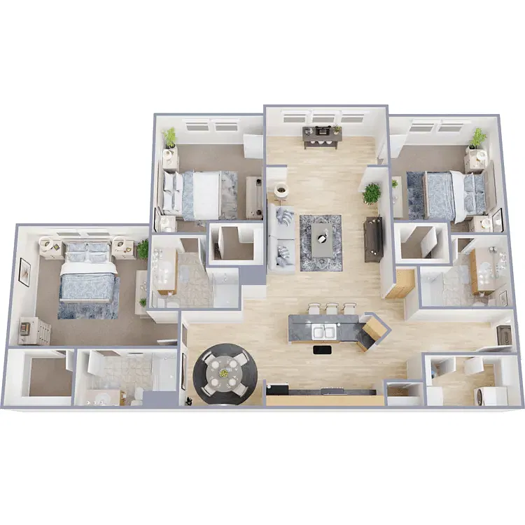 Floor plan The Trio