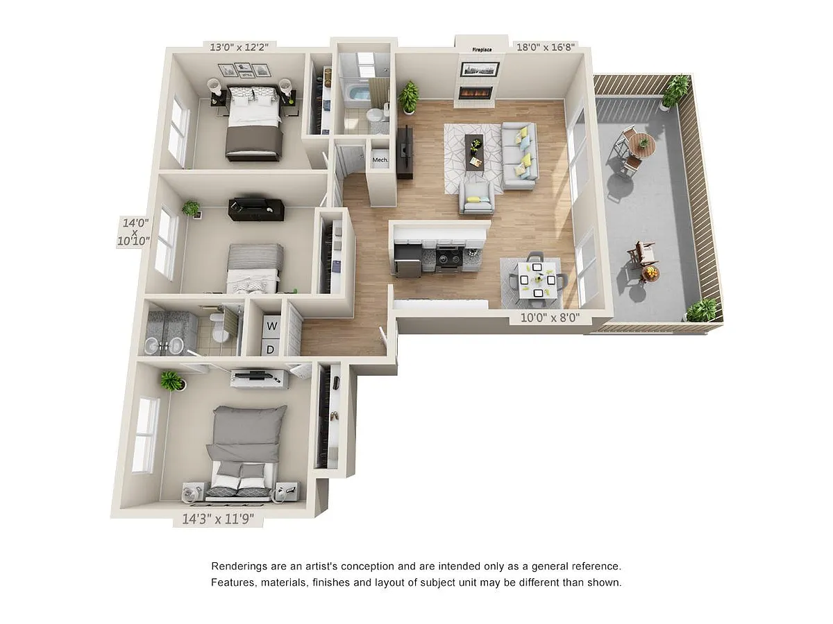 Floor plan 3X2 F