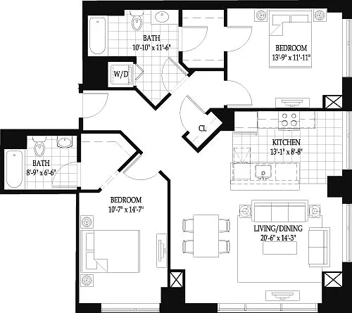 Floor plan Vesta 7