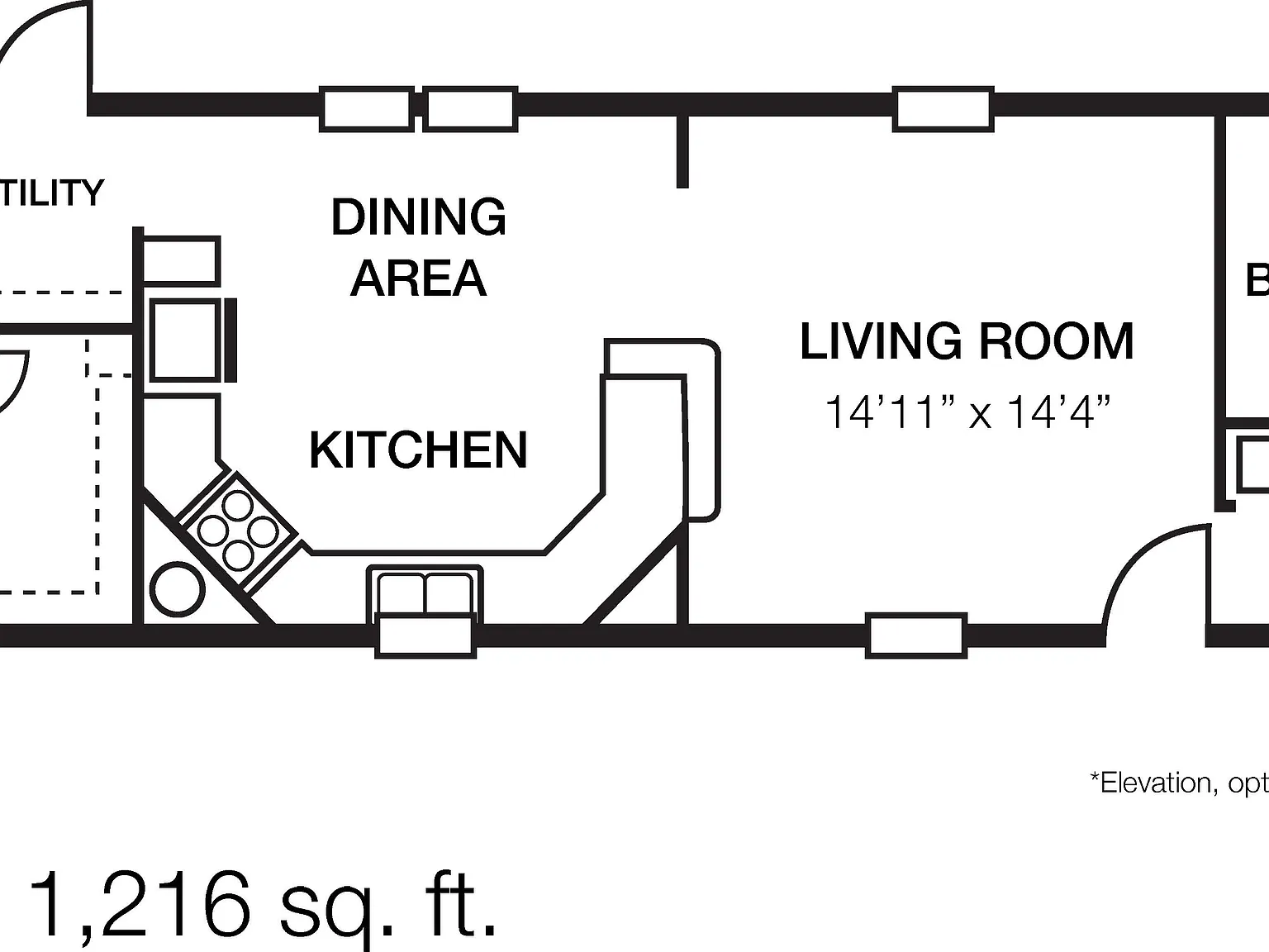 3 bed, 2.0 bath, 1216 sqft, $1,599 — Photo 4