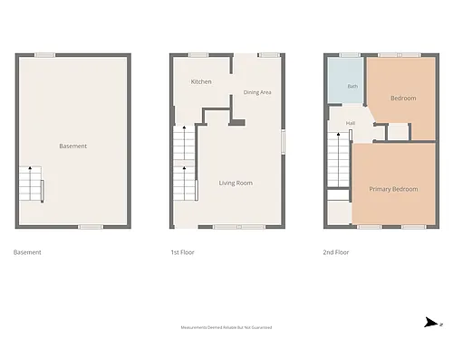 Floor plan 2 Bedroom Townhome