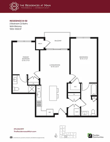 Floor plan $2.56/sq.ft. - B-02
