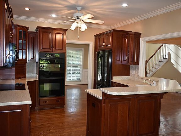 Custom kitchen with hardwood