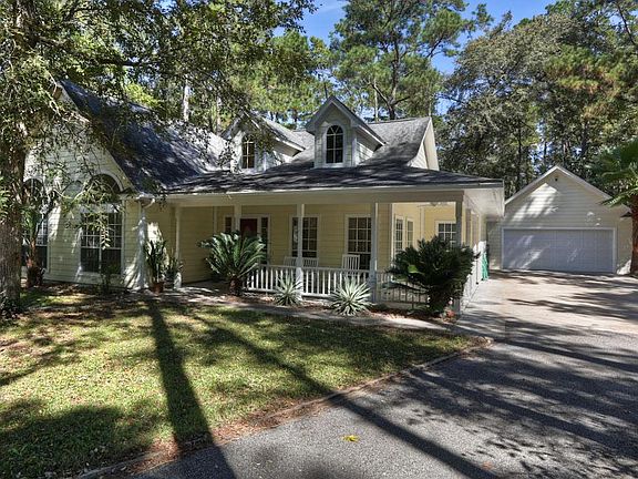 one-story home positioned on secluded .81 acre
