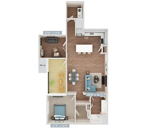 Floor plan Furnished-f-A23-D