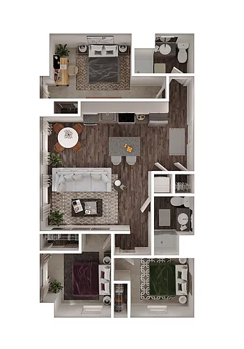 Floor plan 3BX