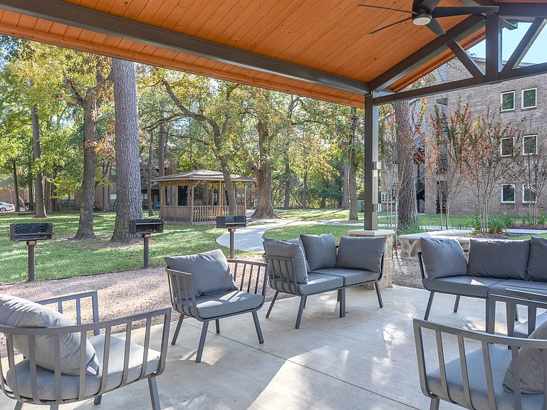 Onsite patio area