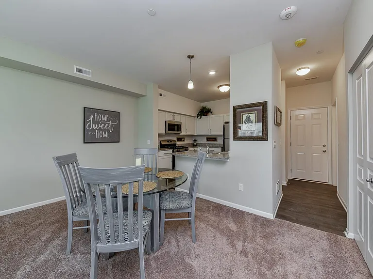 Dining area and kitchen