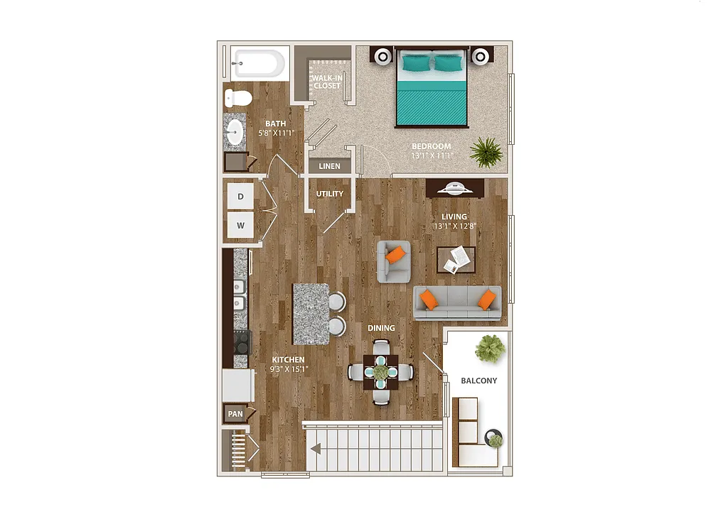 Floor plan A1E