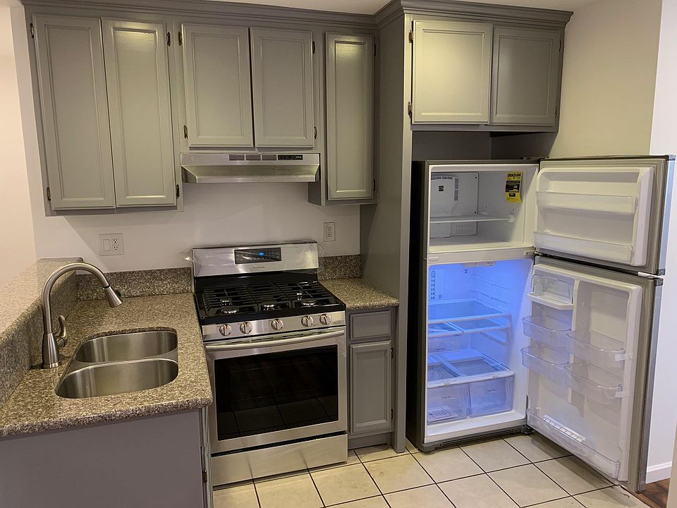 Kitchen with stainless steel appliances