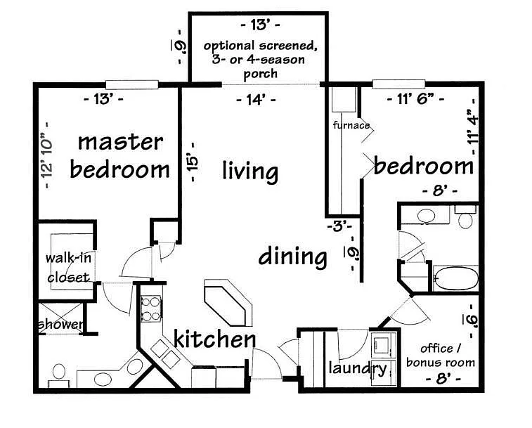 Floor plan The Cohasset