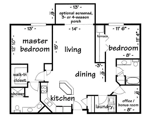 Floor plan The Cohasset