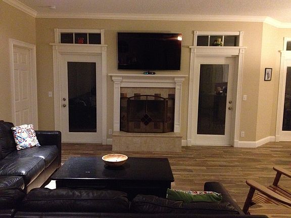 Fireplace in great room