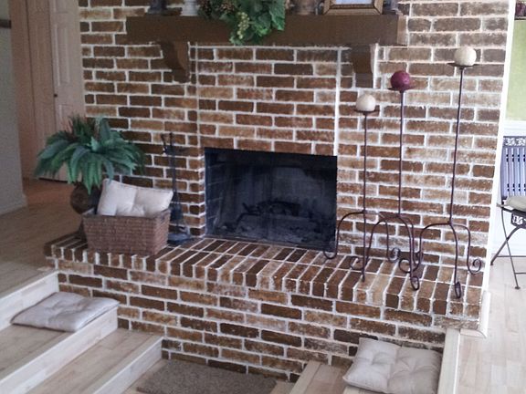 Fireplace seating!