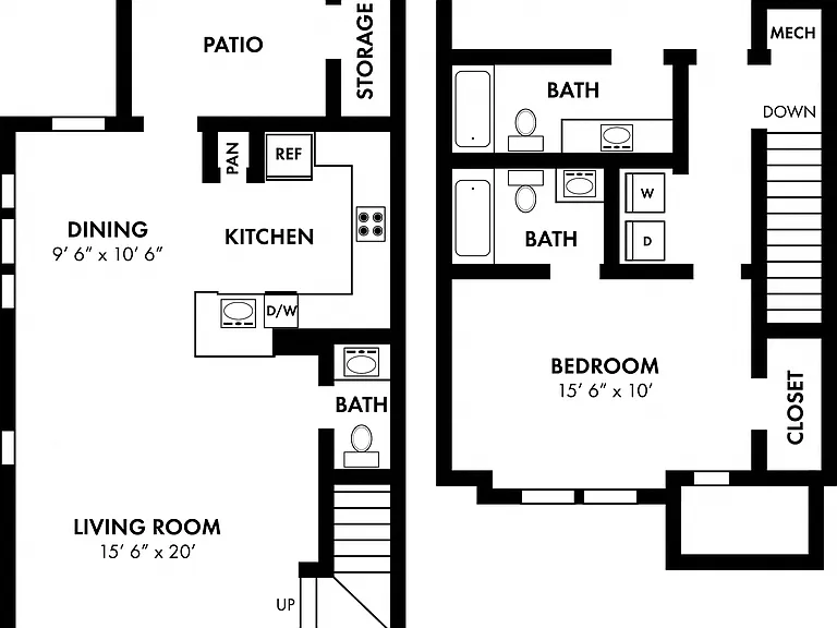 Falls Creek Apartments and Townhomes — Photo 32