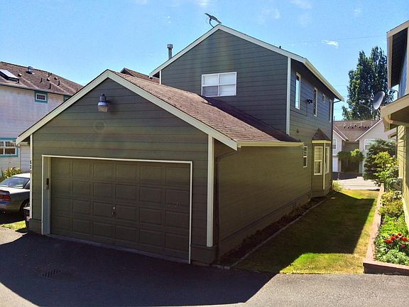 Back of house (attached garage)