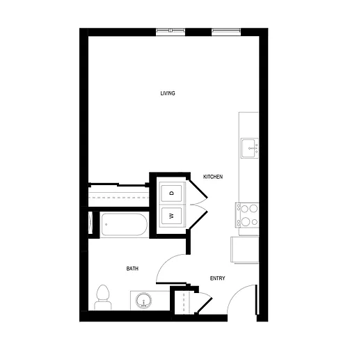 Floor plan Studio - A4