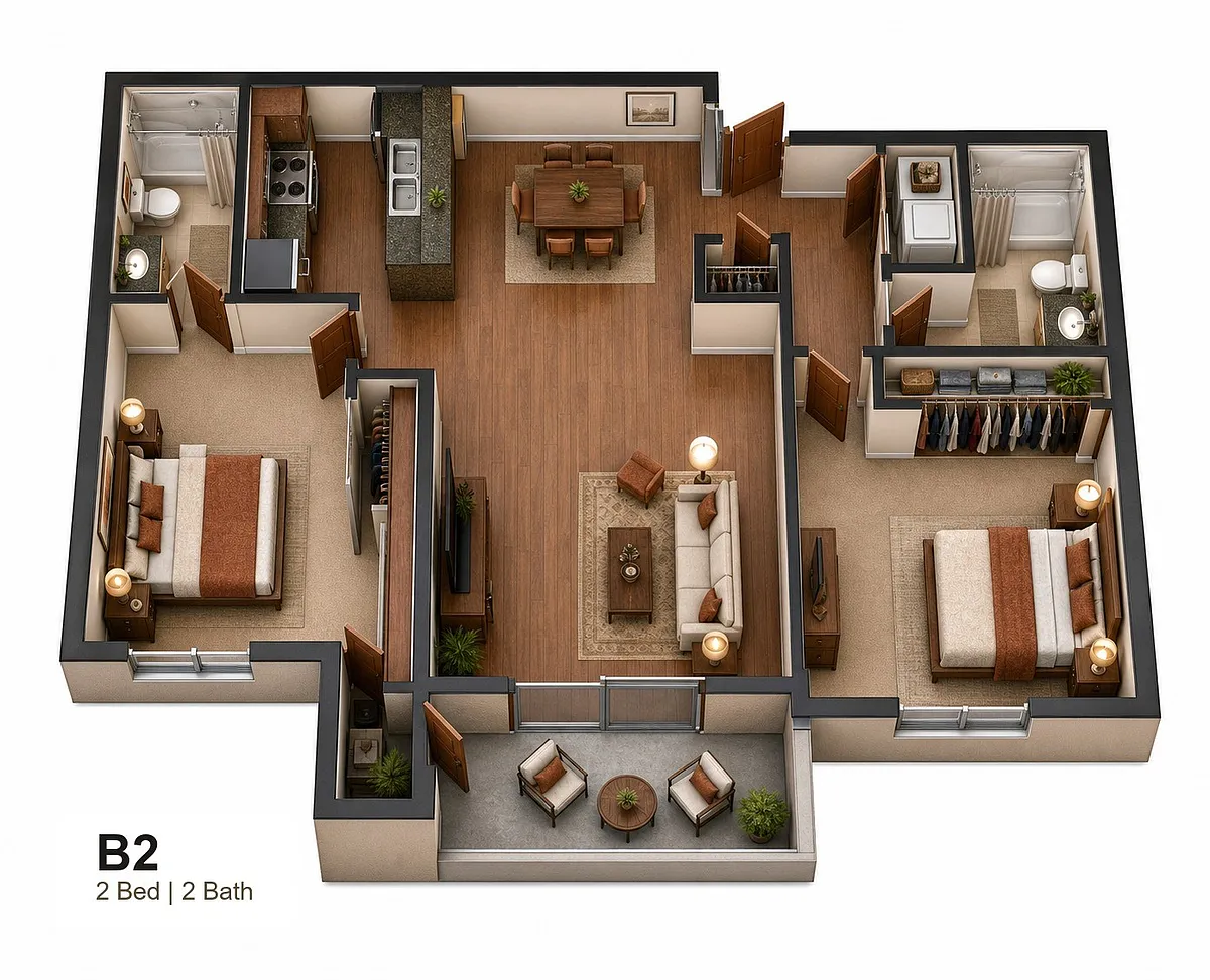 Floor plan B2