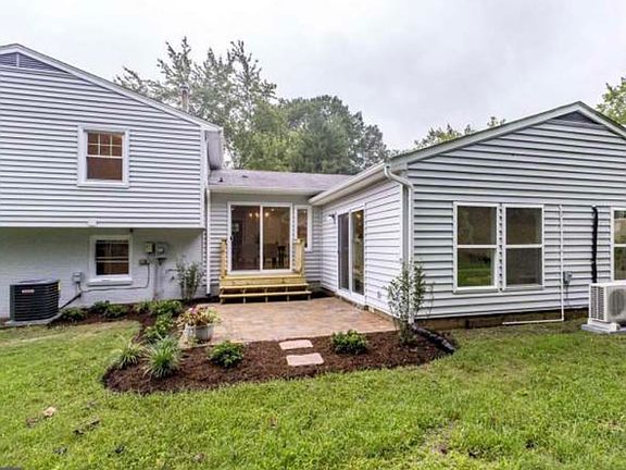 Large fenced backyard
