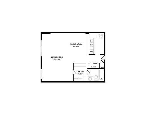 Floor plan Studio