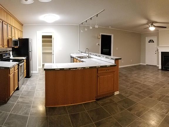 wide angle view from back corner of living area