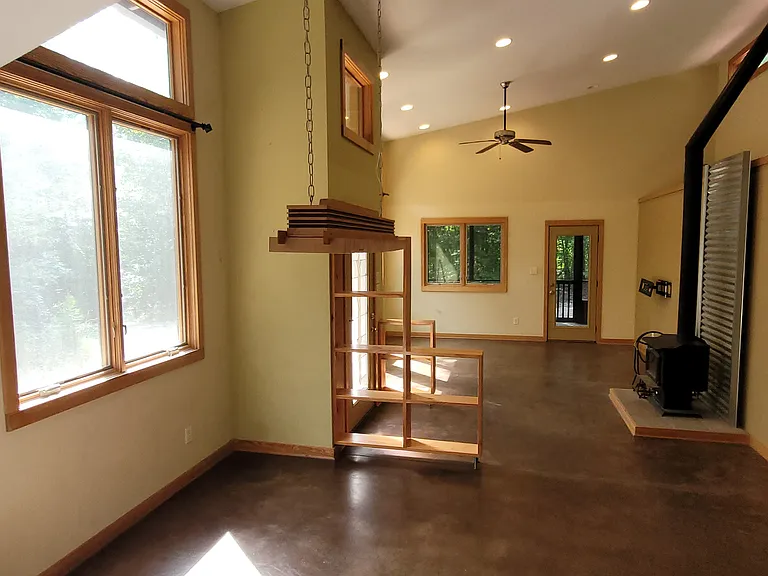 View of Dining Area and Living Room from kitchen