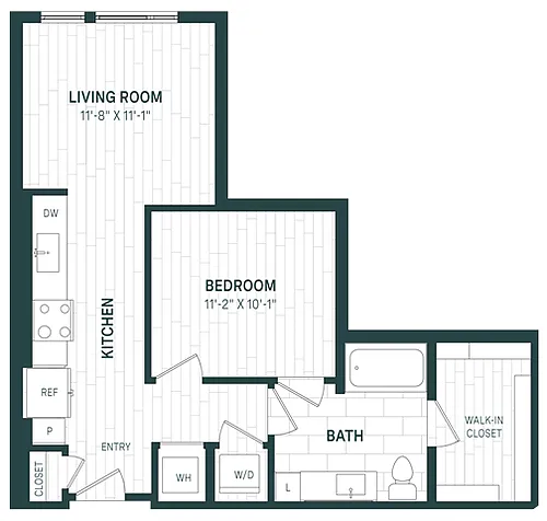 Floor plan Studio-A02
