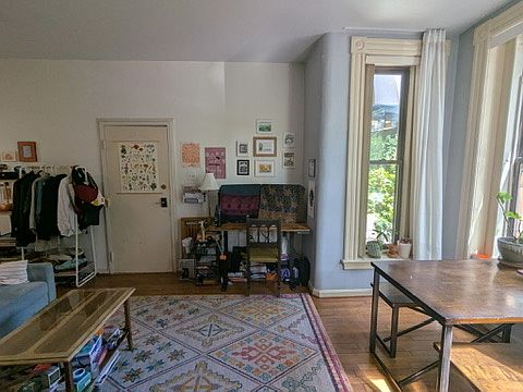 Front door and bay window