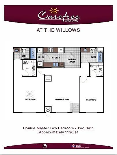 Floor plan 2 Bed