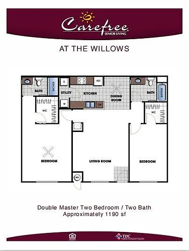 Floor plan 2 Bed